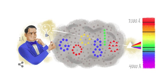 Anders Jonas Ångström doodle di google